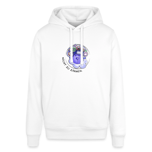 Nicht zu zähmen - Unisex Bio-Hoodie - Weiß