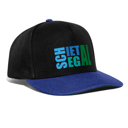 Snapback Cap - Schietegal - Schwarz/Königsblau