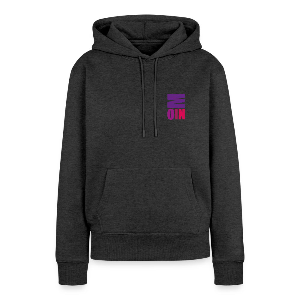 Damen Premium Hoodie - Moin - Anthrazit meliert
