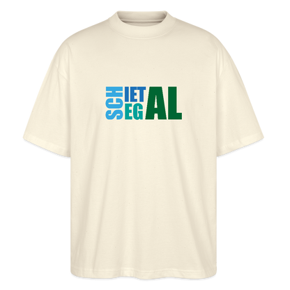 Unisex Oversize Bio-T-Shirt -Schietegal - Weißgrau