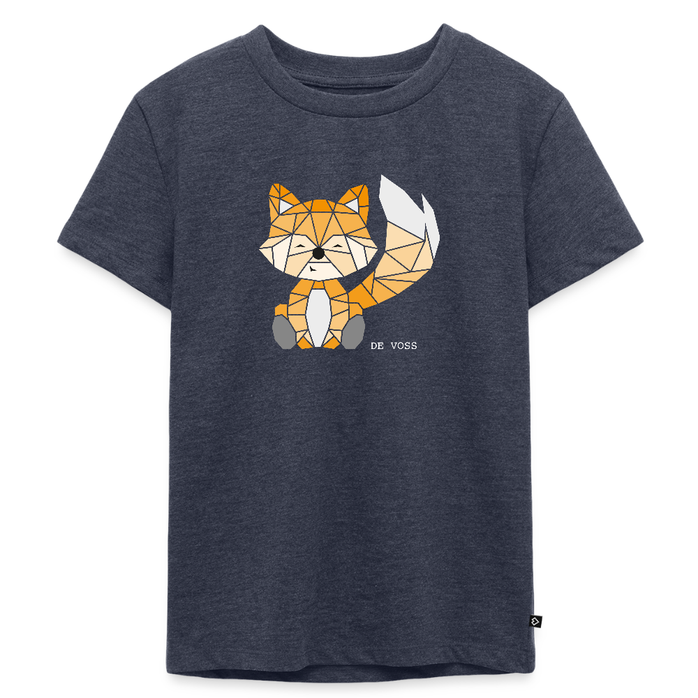 Kinder Premium T-Shirt - De Voss (weiss) - Jeansblau 