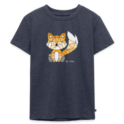 Kinder Premium T-Shirt - De Voss (weiss) - Jeansblau 