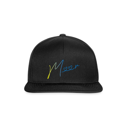 Snapback Cap - Meer - Schwarz/Schwarz