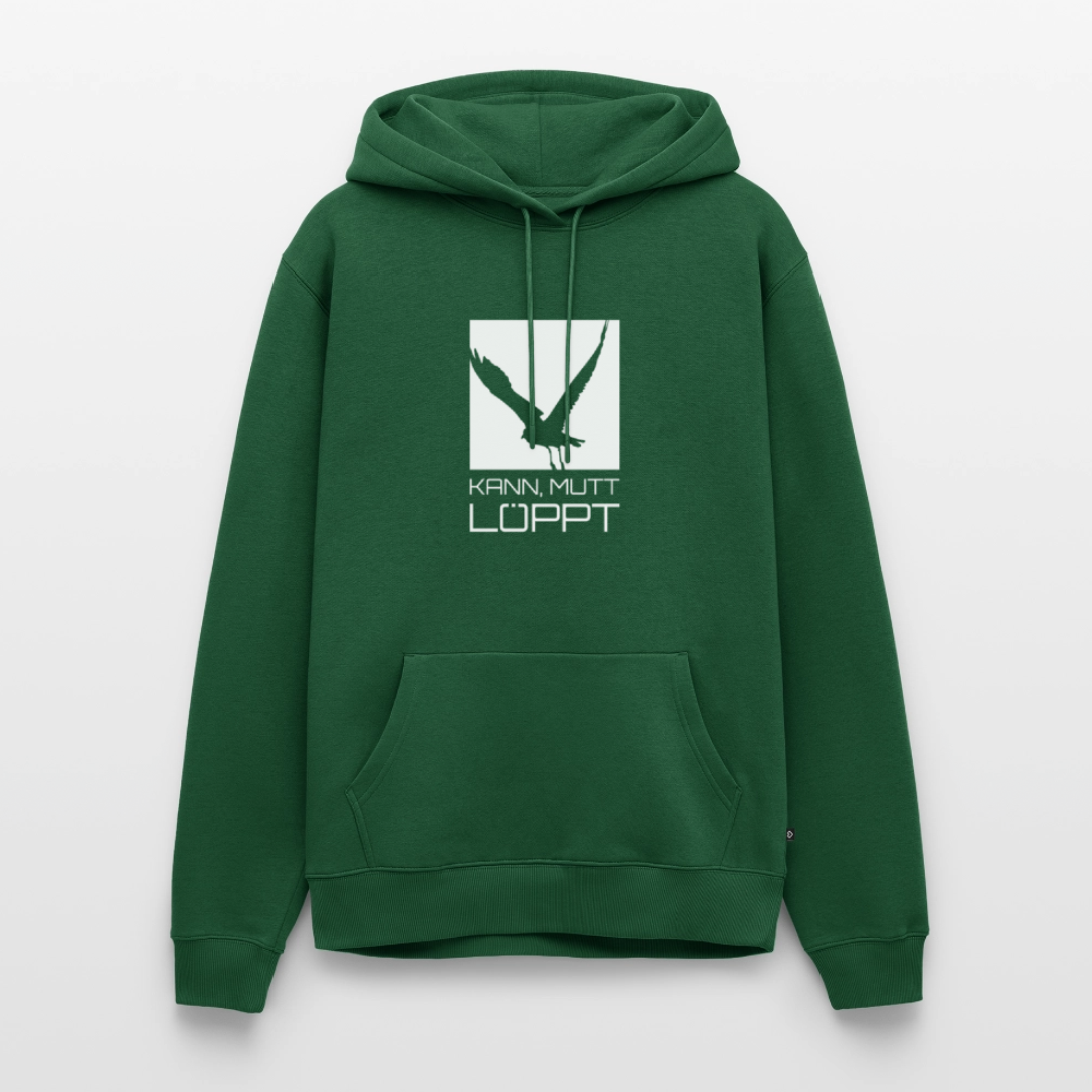 Herren Premium Hoodie - kann, mutt, löppt - Flaschengrün