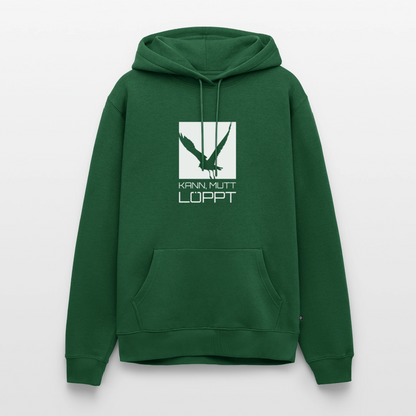 Herren Premium Hoodie - kann, mutt, löppt - Flaschengrün
