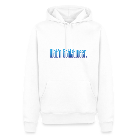 Herren Premium Hoodie - wat'n Schietweer - Weiß