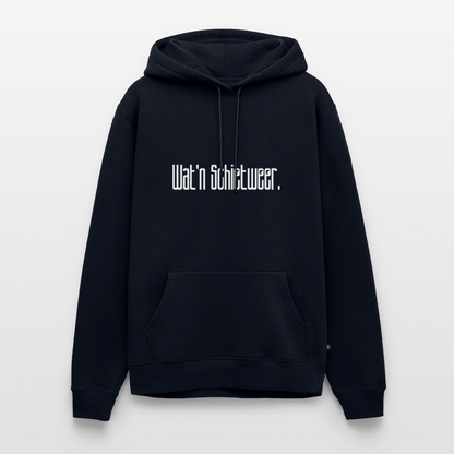 Herren Premium Hoodie - wat'n Schietweer (weiss) - Navy
