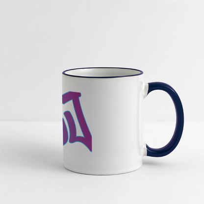 Panoramatasse - Hej - Weiß/Kobaltblau