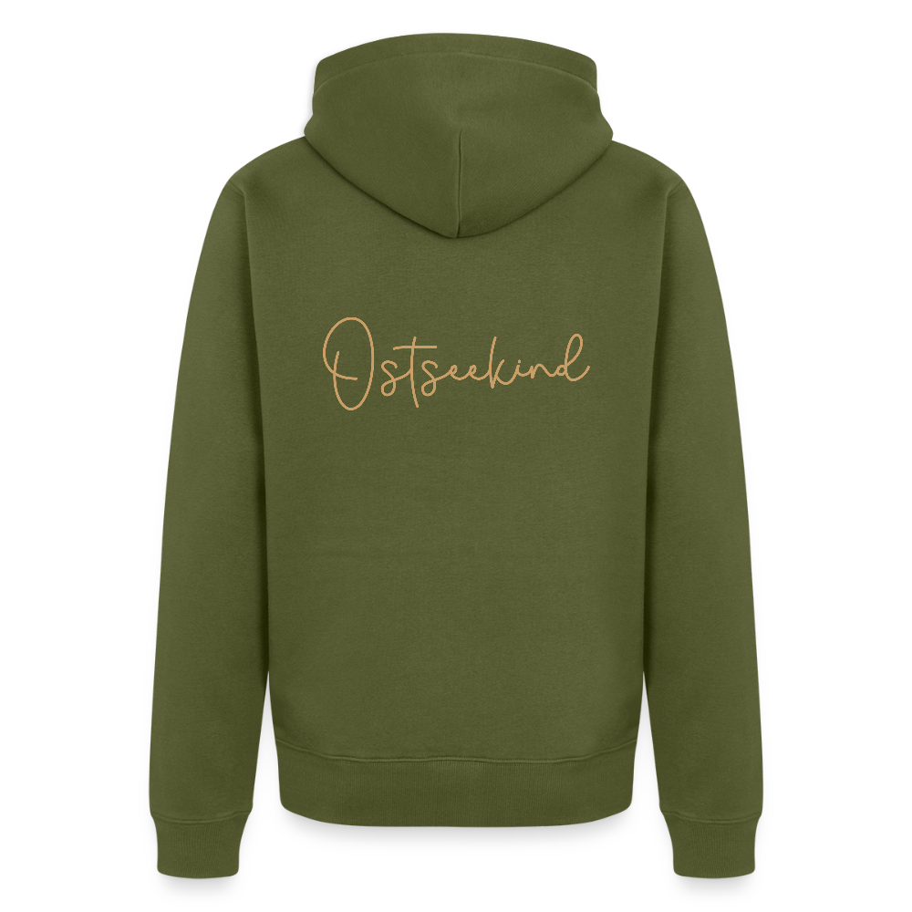 Herren Premium Kapuzenjacke - Ostseekind - Khaki