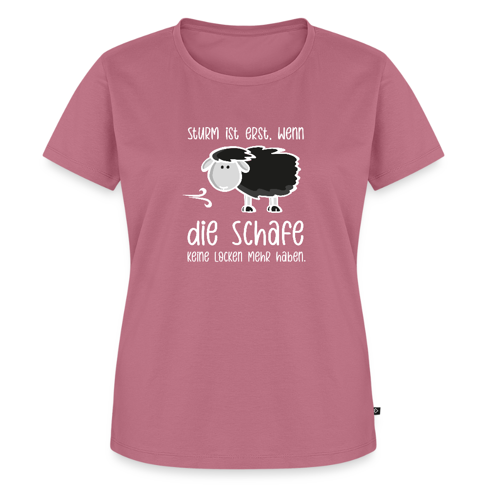 Damen Premium Bio T-Shirt - Schaf (weiss) - Mauve