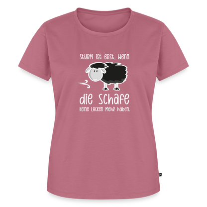 Damen Premium Bio T-Shirt - Schaf (weiss) - Mauve