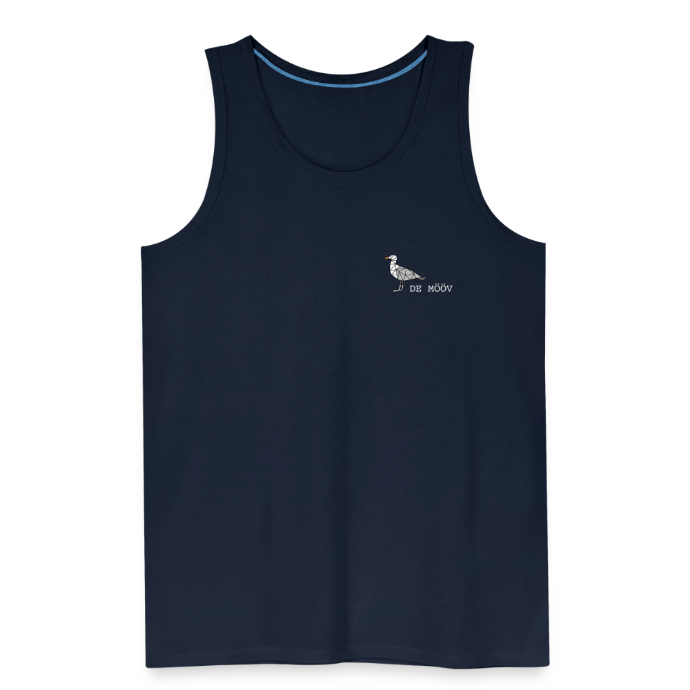 Männer Premium Tank Top - de Mööv (weiss) - Navy