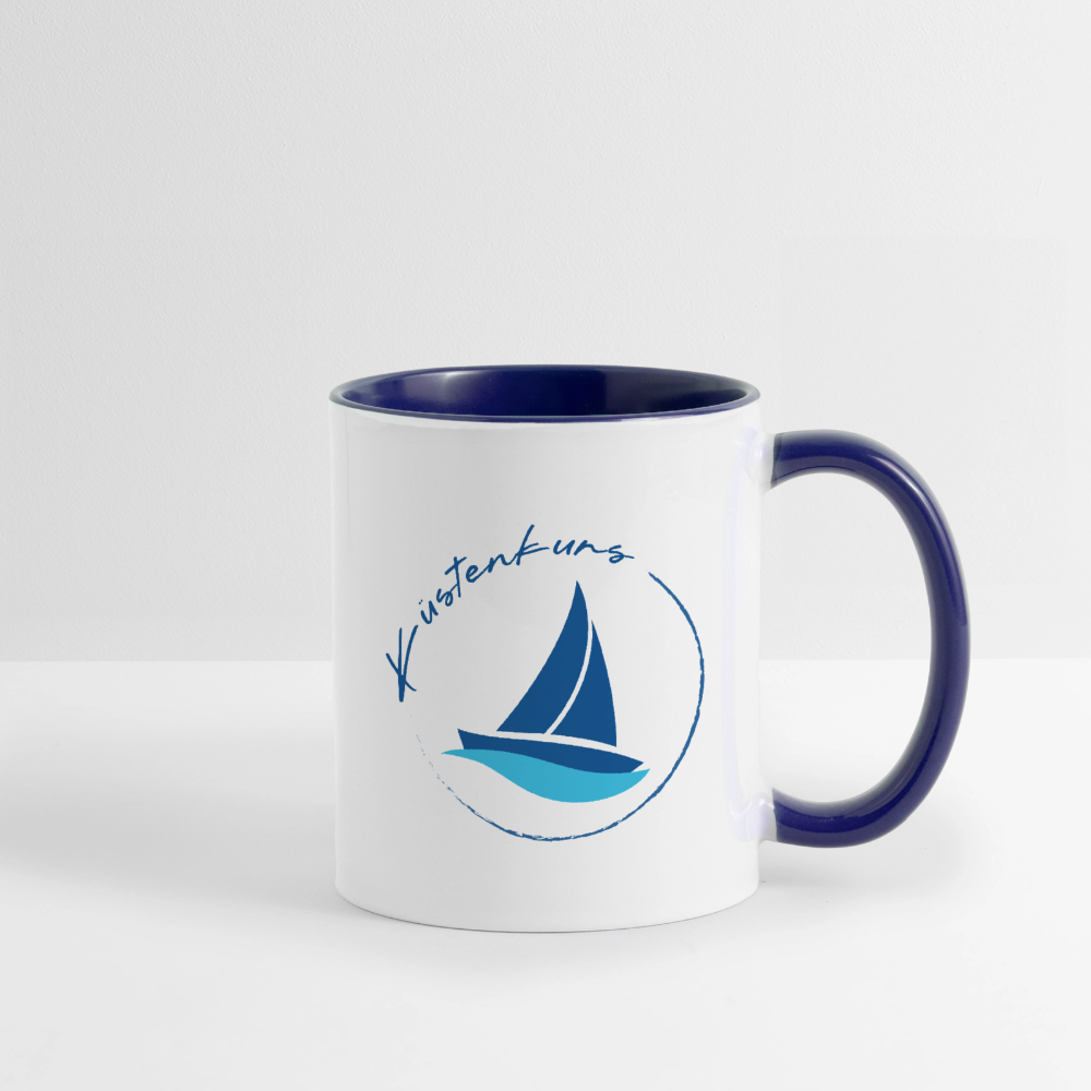 Küstenkurs - Tasse zweifarbig - Weiß/Kobaltblau