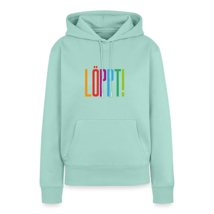 Damen Premium Hoodie - Löppt! - Mint 