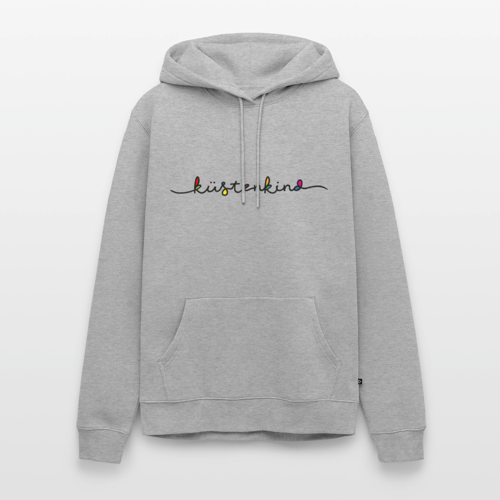 Herren Premium Hoodie - Küstenkind - Grau meliert