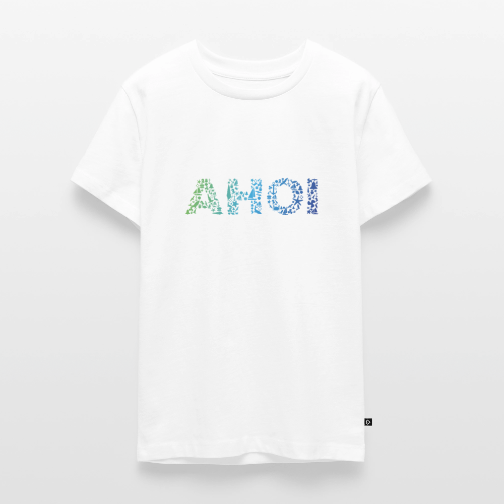 Teenager Premium T-Shirt - Ahoi doodles - Weiß
