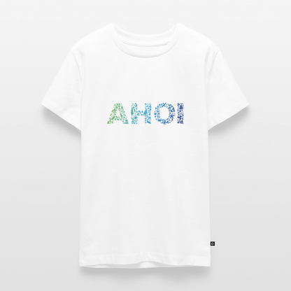 Teenager Premium T-Shirt - Ahoi doodles - Weiß