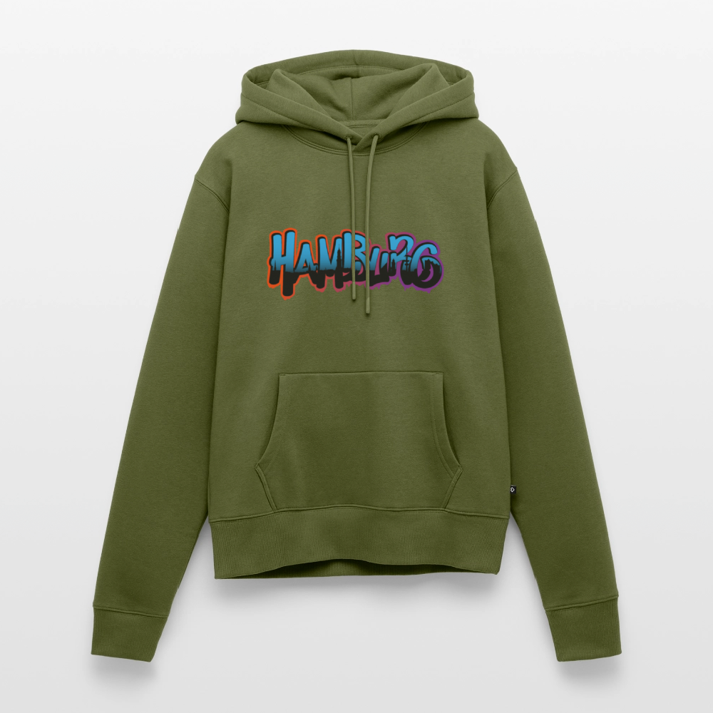 Damen Premium Hoodie - Hamburg - Khaki