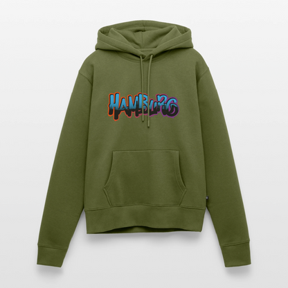 Damen Premium Hoodie - Hamburg - Khaki