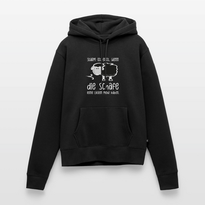 Damen Premium Hoodie - Schaf (weiss) - Schwarz