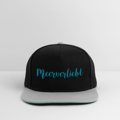 Snapback Cap - Meerverliebt - Schwarz/Grau