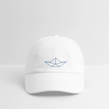 Baseballkappe - Origami Boot - Weiß/Weiß