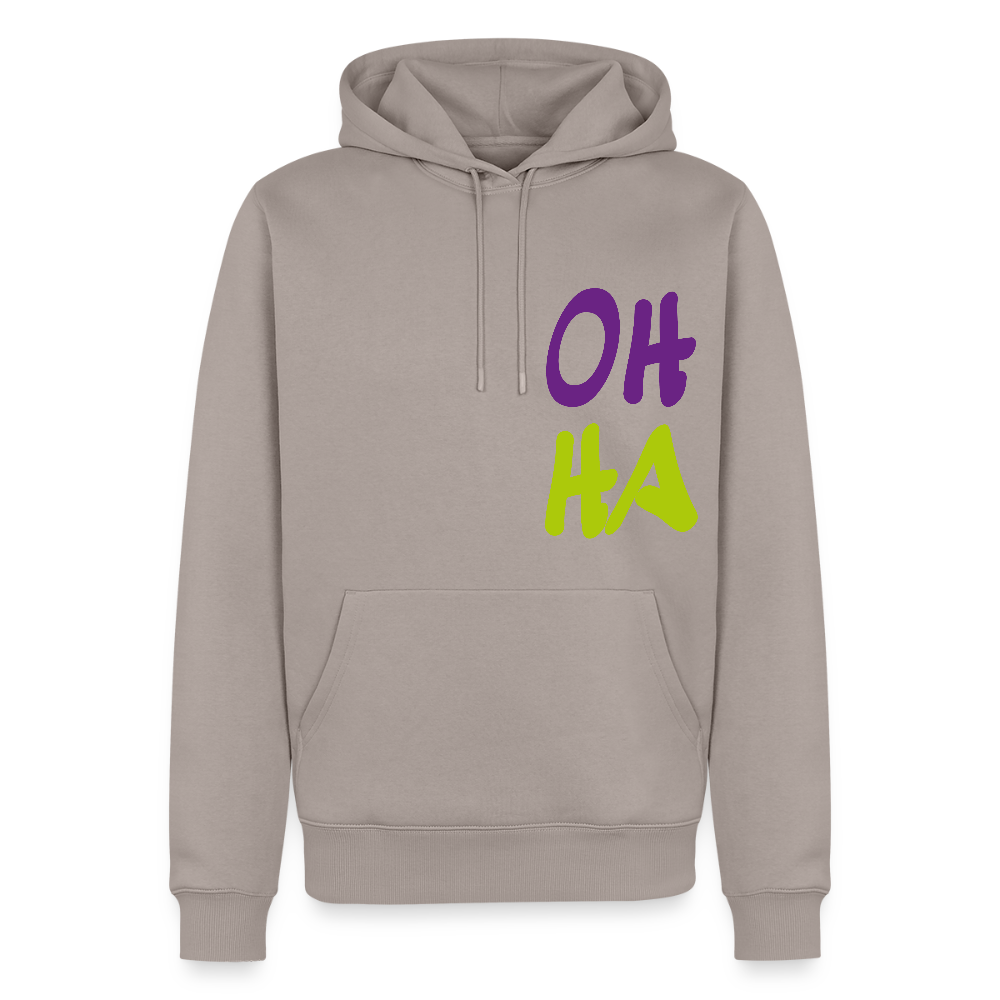 Herren Premium Hoodie - Oh ha - Taupe