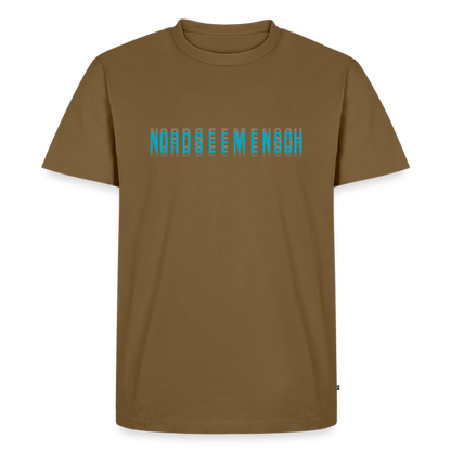 Nordseemensch - Herren Premium T-Shirt - Nussbraun
