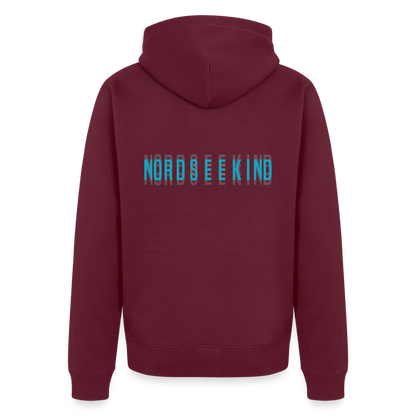 Nordseekind Herren Premium Kapuzenjacke - Burgunderrot