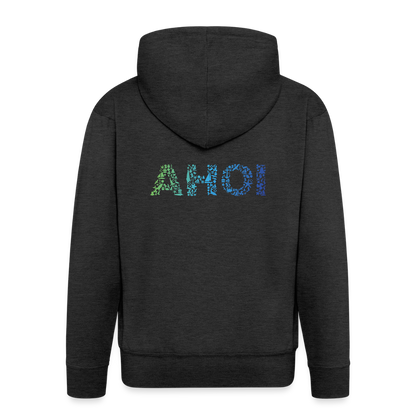 Herren Premium Kapuzenjacke - Ahoi doodles - Anthrazit