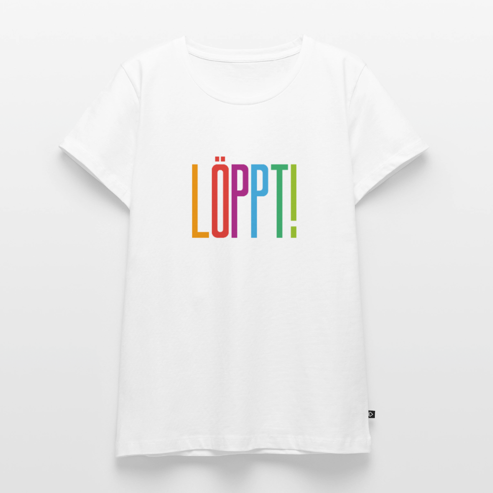 Damen Premium Bio T-Shirt - Löppt! - Weiß