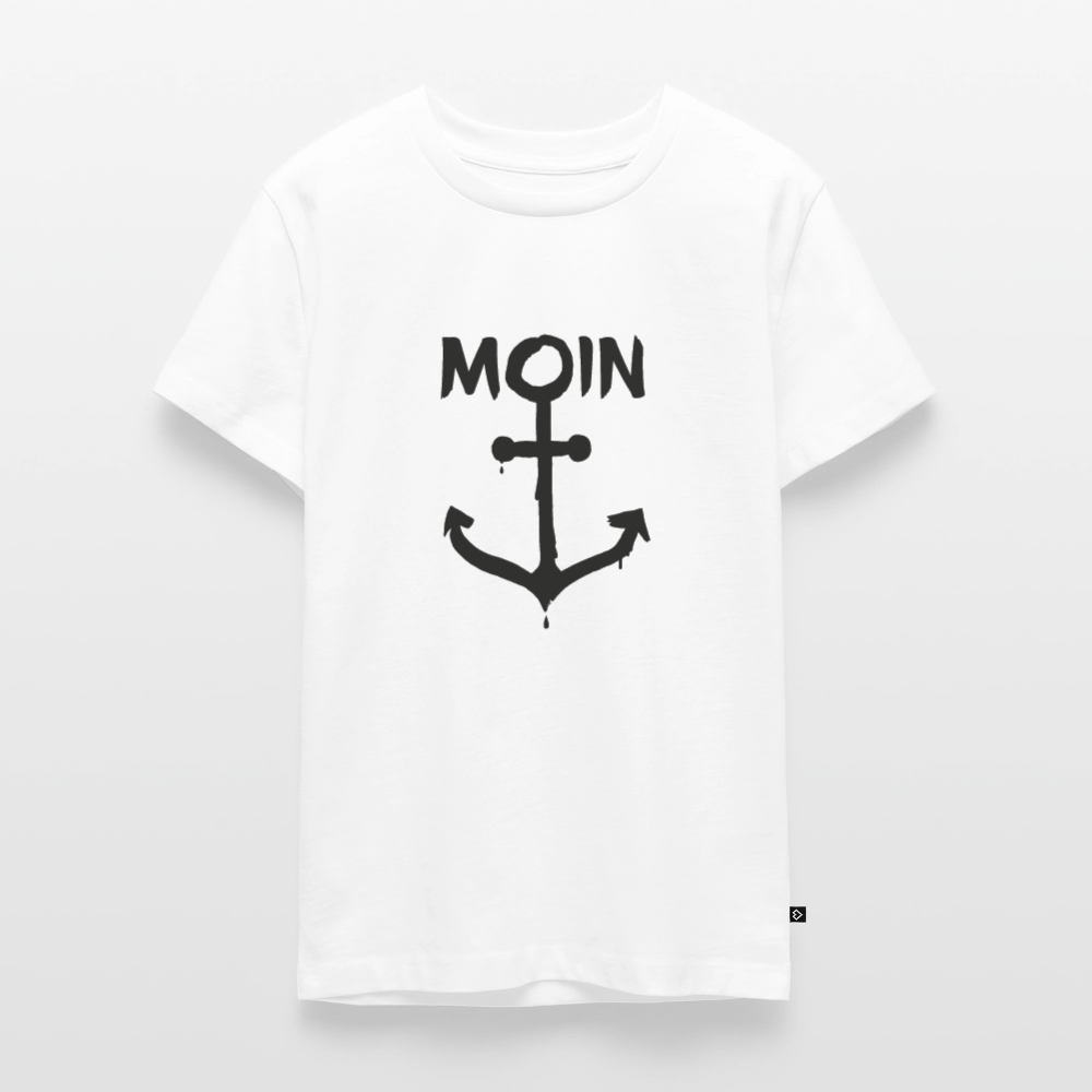 Teenager Premium T-Shirt - Moin Anker - Weiß