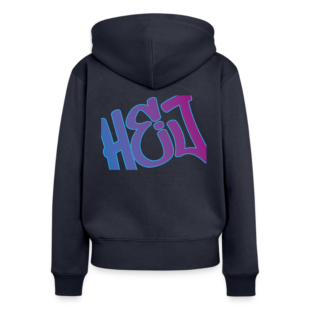 Damen Premium Kapuzenjacke - Hej - Navy