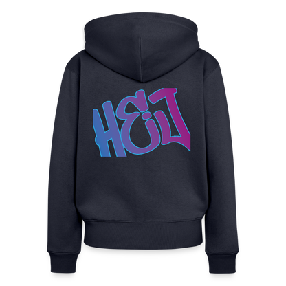 Damen Premium Kapuzenjacke - Hej - Navy