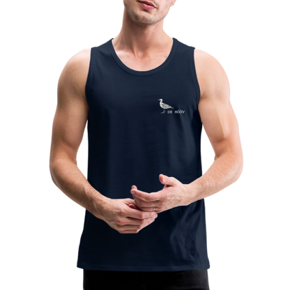 Männer Premium Tank Top - de Mööv (weiss) - Navy