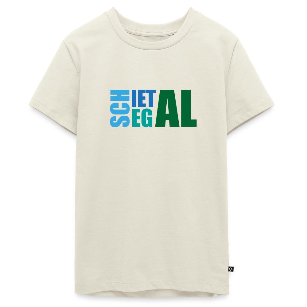 Teenager Premium T-Shirt "Schietegal" - Naturweiß