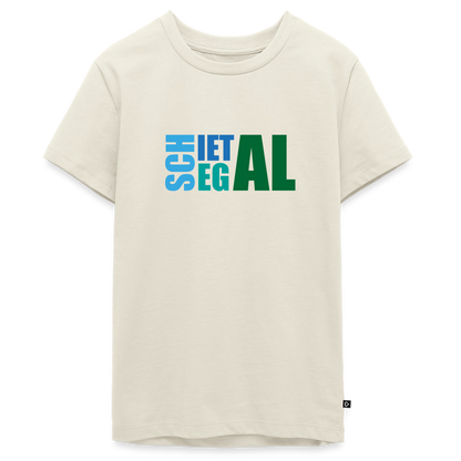 Teenager Premium T-Shirt "Schietegal" - Naturweiß