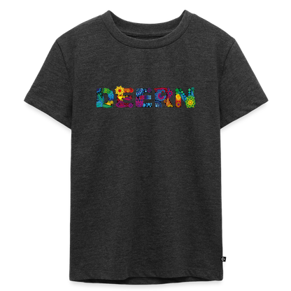 Kinder Premium T-Shirt - Deern - Anthrazit meliert