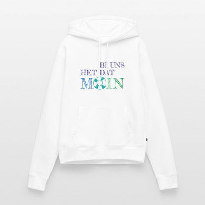 Damen Premium Hoodie - Bi uns het dat Moin - Weiß