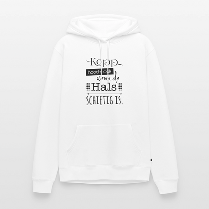 Herren Premium Hoodie - Kopp hooch - Weiß