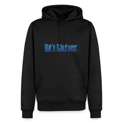 Herren Premium Hoodie - wat'n Schietweer - Schwarz