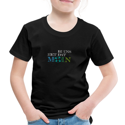 Kinder Premium T-Shirt - Bi uns het dat Moin (weiss) - Schwarz