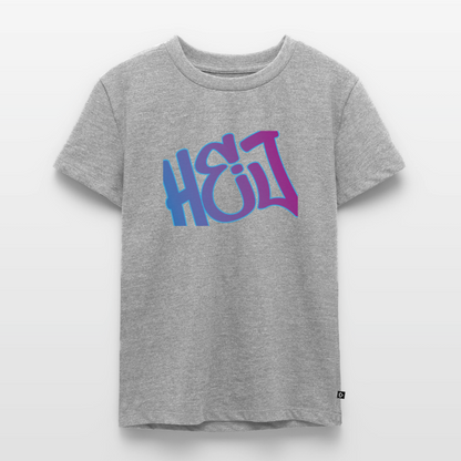 Kinder Premium T-Shirt "Hej" - Grau meliert