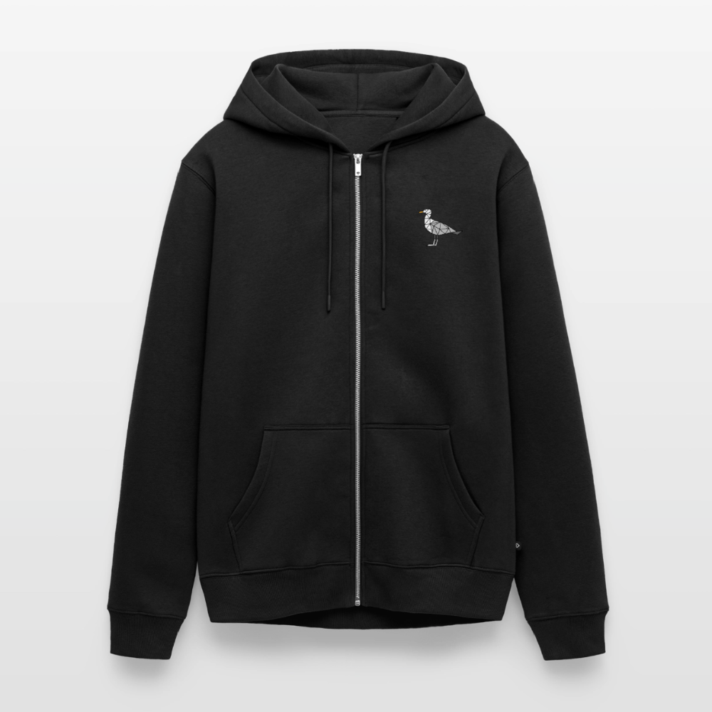 Möwe - Herren Premium Kapuzenjacke - Schwarz