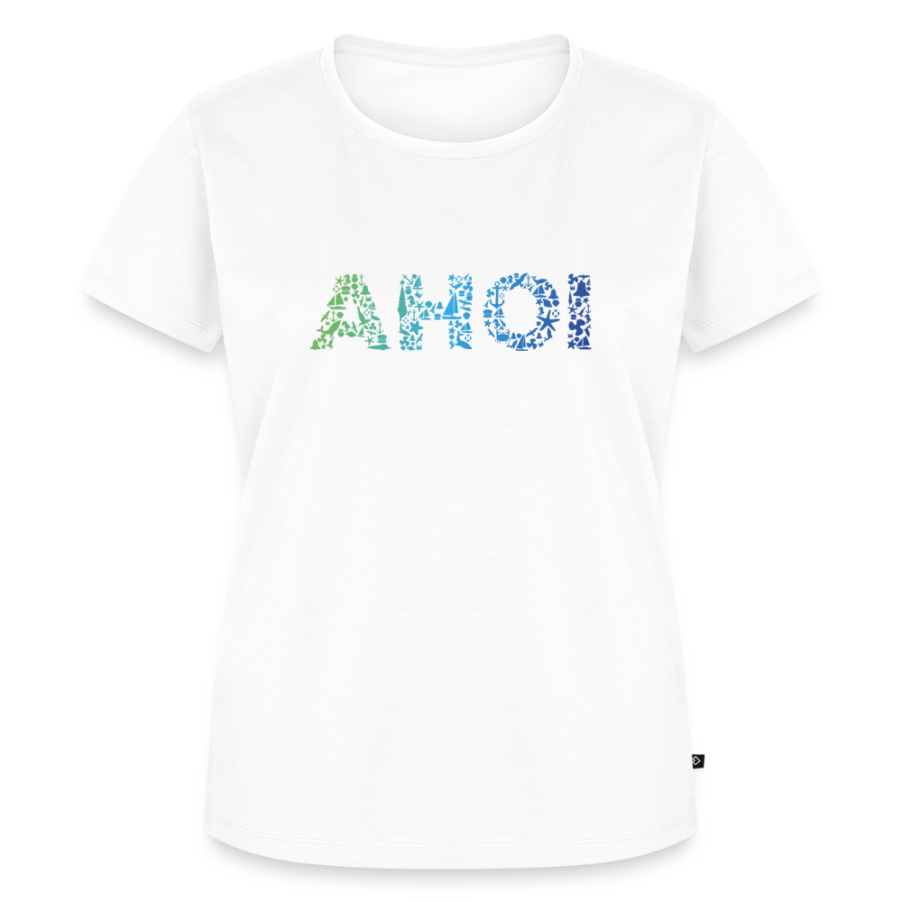 Damen Premium Bio T-Shirt - Ahoi doodles - Weiß