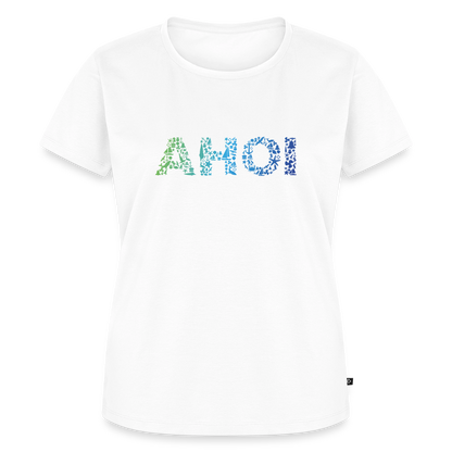 Damen Premium Bio T-Shirt - Ahoi doodles - Weiß