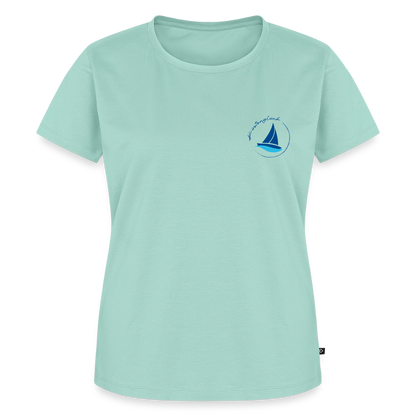 Damen Premium Bio T-Shirt - Küstenglück - Mint 