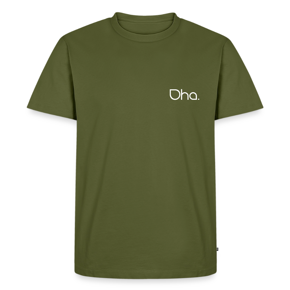 Oha - Herren Premium T-Shirt (weiß) - Khaki