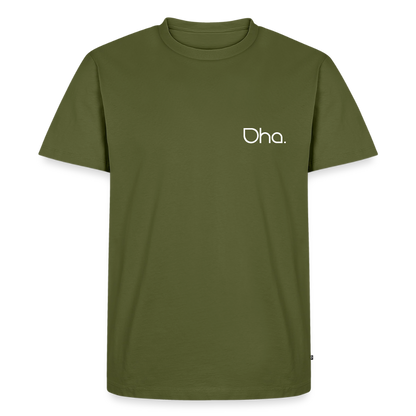 Oha - Herren Premium T-Shirt (weiß) - Khaki