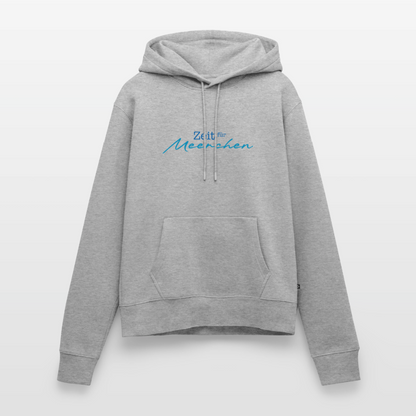 Damen Premium Hoodie - Zeit für Meerchen - Grau meliert